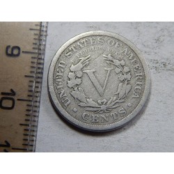 USA 5 Cents 1897 VF č56781 