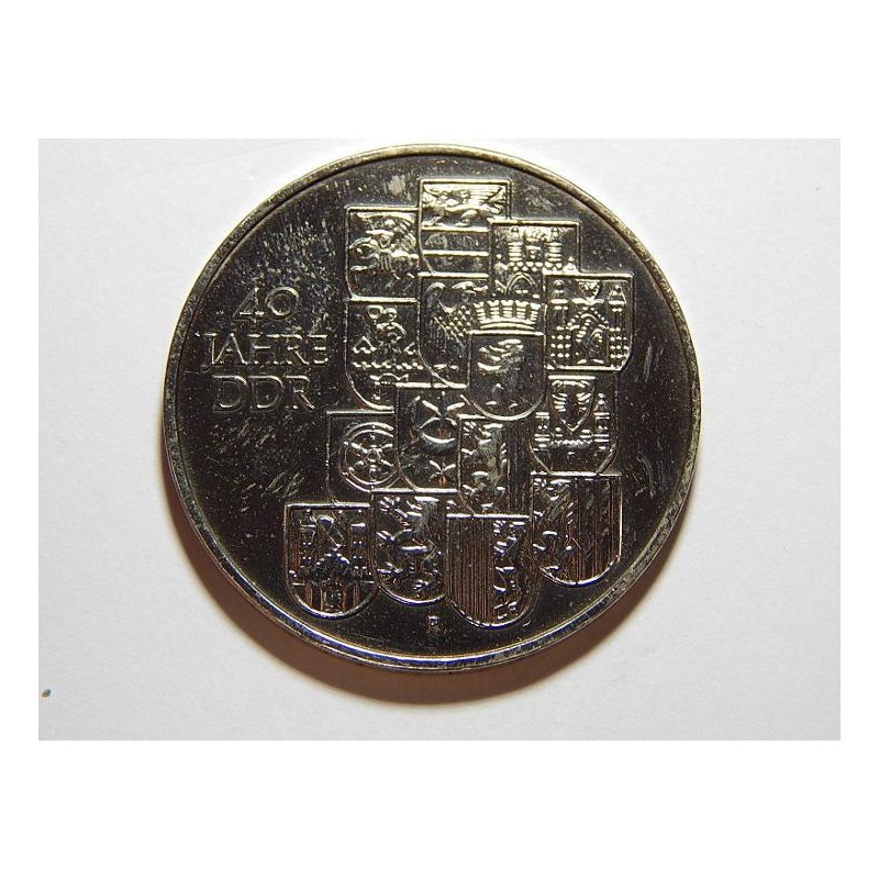 Německo 10 Mark 1989 A 40 Jahre DDR UNC č27403 Německo 10 Mark 1989 A 40 Jahre DDR UNC č27403