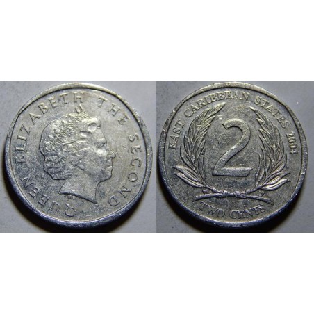 Karibik 2 Cents 2004 VF-XF č31940