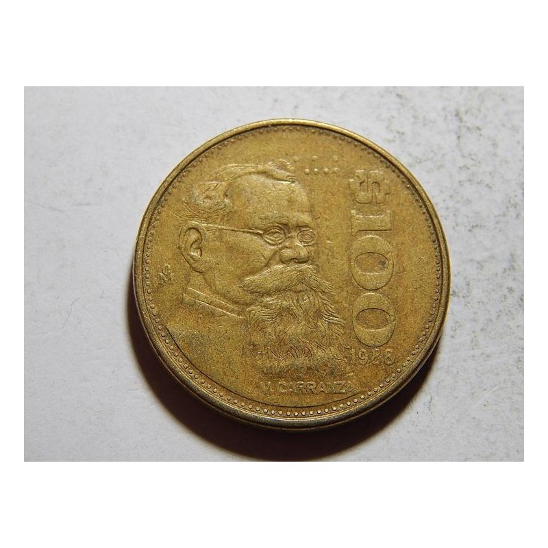Mexiko 100 Pesos 1988 VF-XF č26440 Mexiko 100 Pesos 1988 VF-XF č26440