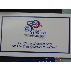 USA sada mincí 2003 S PROOF ve folderu čŠU05 