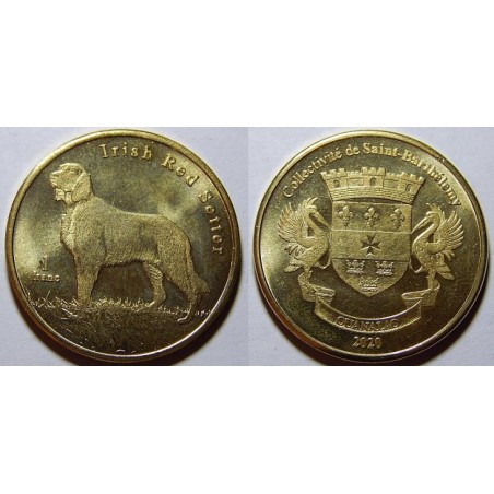 Svatý Barthelemy 1 Franc 2020 Irish Setter UNC č27416