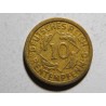 Německo Výmarsko 10 Rentenpfennig 1924 F VF-XF č30441
