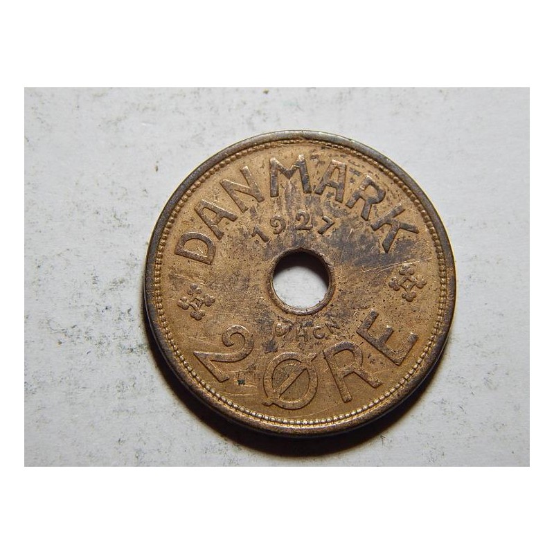 Dánsko 2 Ore 1927 HCN, GJ XF č24271 Dánsko 2 Ore 1927 HCN, GJ XF č24271