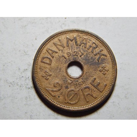 Dánsko 2 Ore 1927 HCN, GJ XF č24271