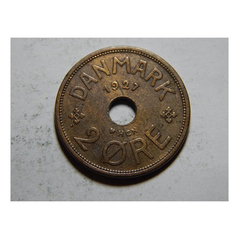 Dánsko 2 Ore 1927 HCN, GJ XF č24201 Dánsko 2 Ore 1927 HCN, GJ XF č24201