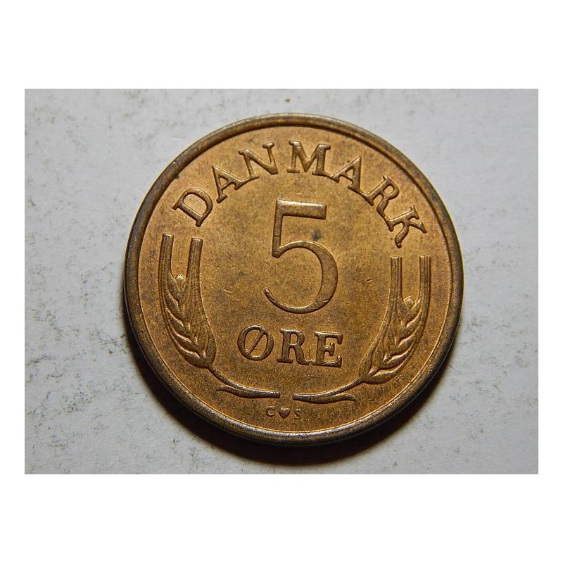 Dánsko 5 Ore 1969 CS XF č24327 Dánsko 5 Ore 1969 CS XF č24327