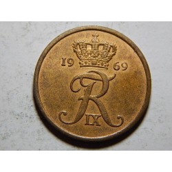 Dánsko 5 Ore 1969 CS XF č24327