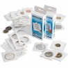 10 kusů Papírové samolepící mincovní rámečky(50x50mm) velikost 37,5 mm