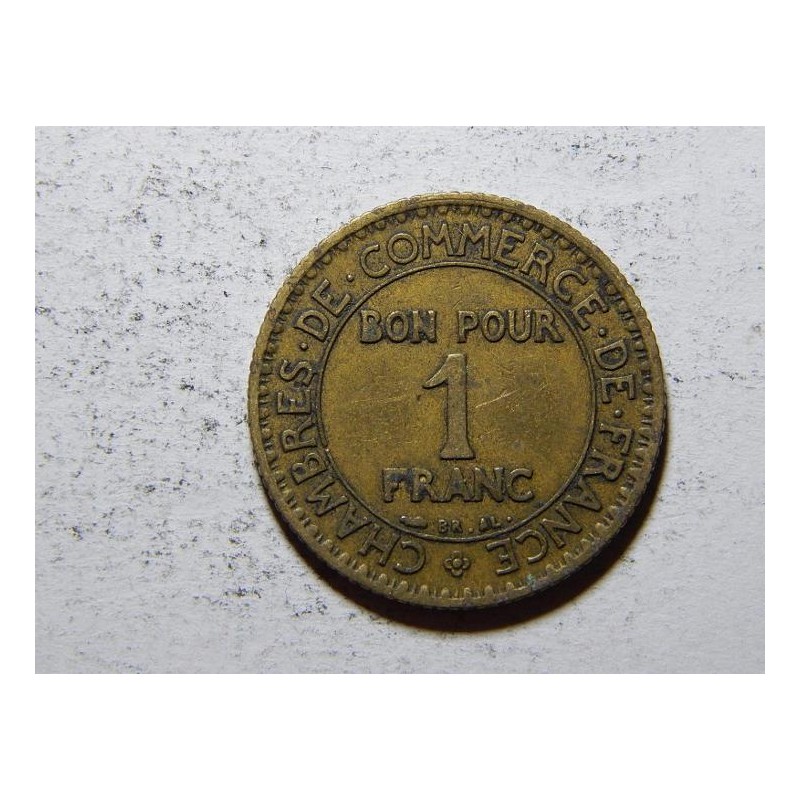 Francie 1 Franc 1921 XF č11306 Francie 1 Franc 1921 XF č11306